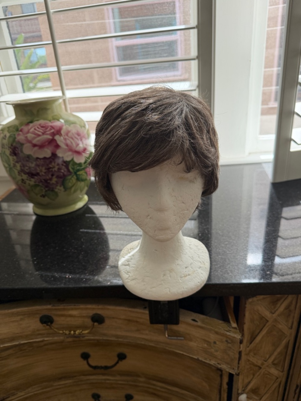 102  Jon Renau  Quiet Silver  A Natural Brunette Women’s Wig.